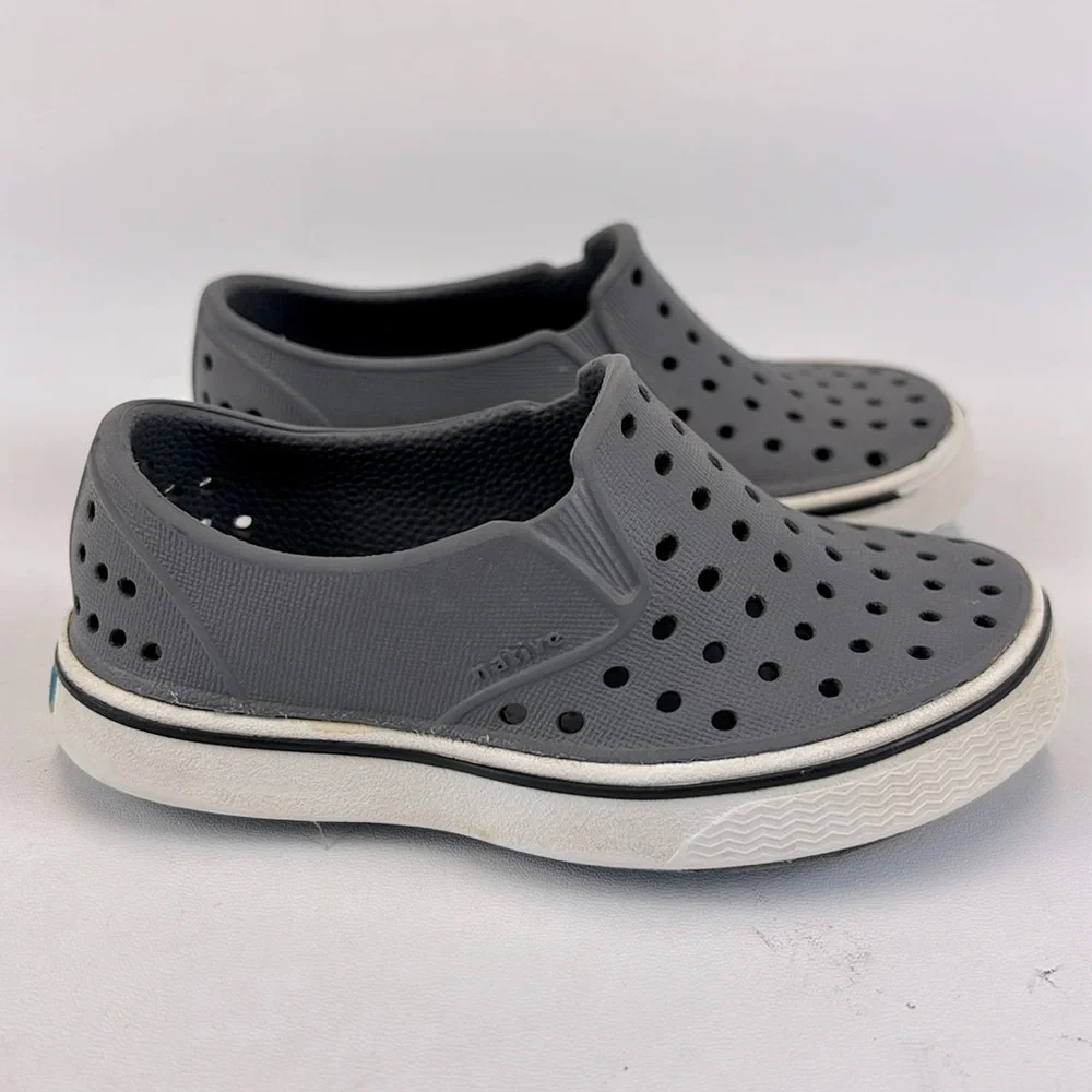NATIVE Miles Gray SlipOn Waterproof Shoes Size C7